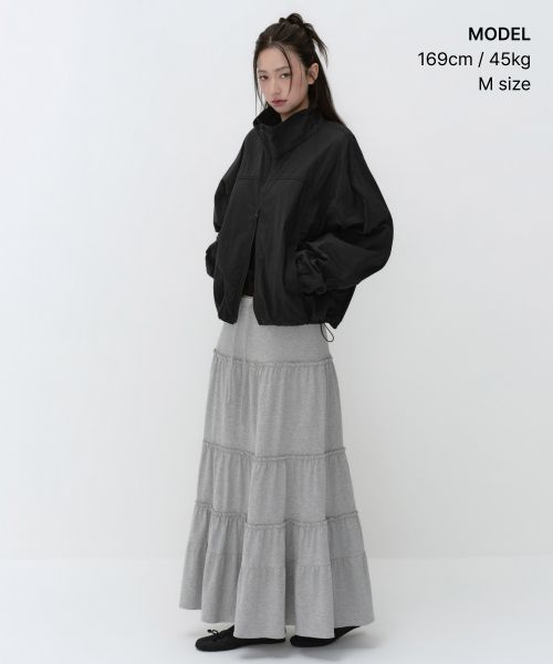 Order (Women) MUSINSA STANDARD WOMEN CN High Neck Windbreaker [Black] MWFJJ7B01-BK