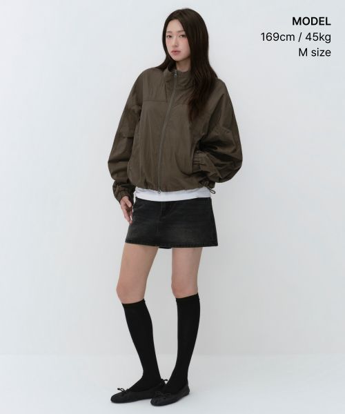 Order (Women) MUSINSA STANDARD WOMEN CN High Neck Windbreaker [Brown] MWFJJ7B01-BR