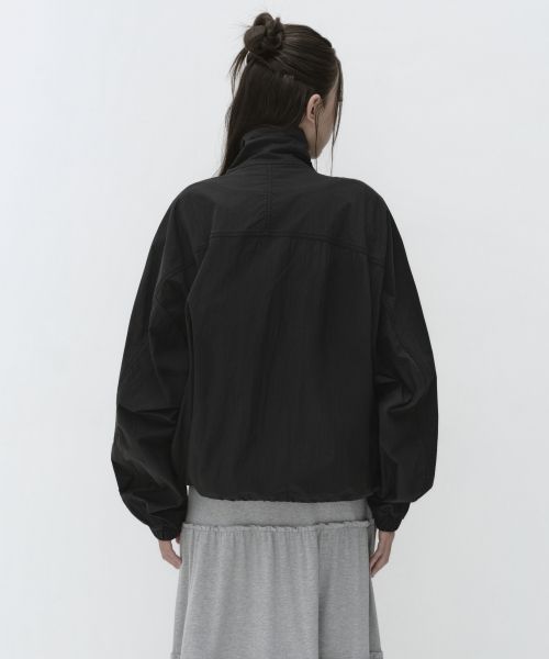 Lookbook (Women) MUSINSA STANDARD WOMEN CN High Neck Windbreaker [Black] MWFJJ7B01-BK