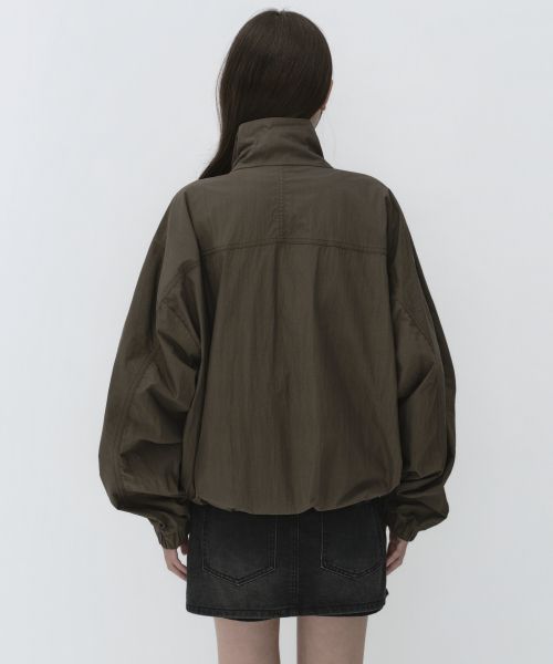 Lookbook (Women) MUSINSA STANDARD WOMEN CN High Neck Windbreaker [Brown] MWFJJ7B01-BR