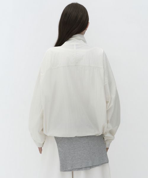Lookbook (Women) MUSINSA STANDARD WOMEN CN High Neck Windbreaker [Ivory] MWFJJ7B01-IV