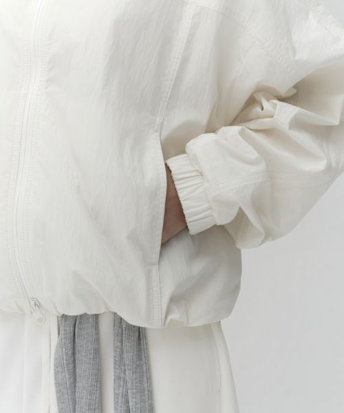 Details for (Women) MUSINSA STANDARD WOMEN CN High Neck Windbreaker [Ivory] MWFJJ7B01-IV
