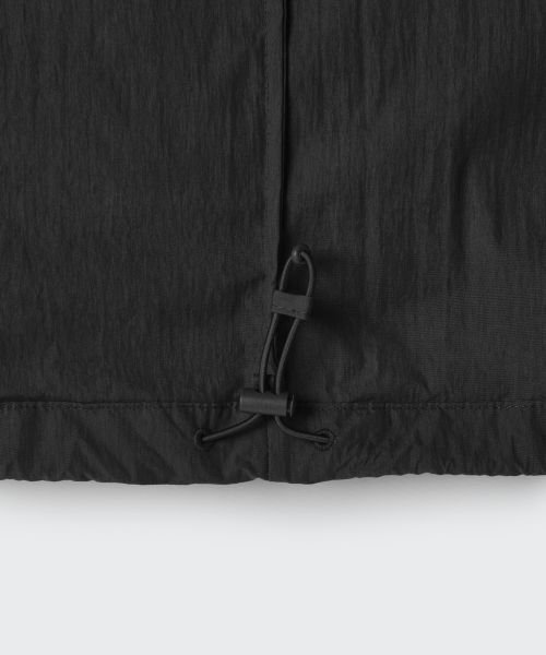Sizing (Women) MUSINSA STANDARD WOMEN CN High Neck Windbreaker [Black] MWFJJ7B01-BK