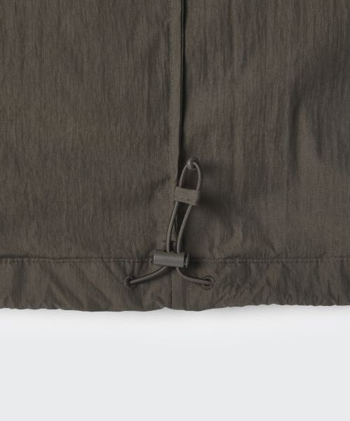Sizing (Women) MUSINSA STANDARD WOMEN CN High Neck Windbreaker [Brown] MWFJJ7B01-BR