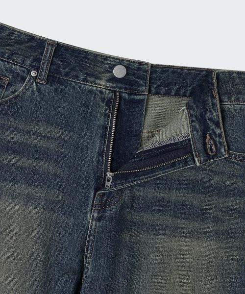 Shop (W) MUSINSA STANDARD 女款基本款超寬版牛仔褲【復古藍】 MWFNP0A04-UL