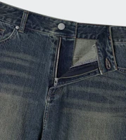 Shop (W) MUSINSA STANDARD 女款基本款超寬版牛仔褲【復古藍】 MWFNP0A04-UL