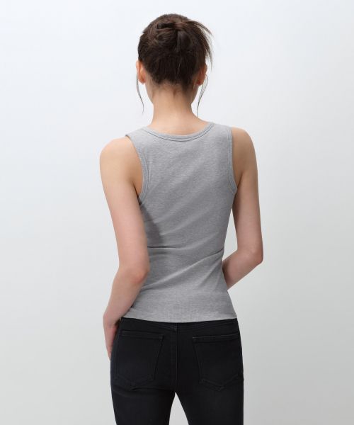 Shop (Women) MUSINSA STANDARD WOMEN Essential Tank Bra Top [Medium Grey] MWFTE6B20-MR