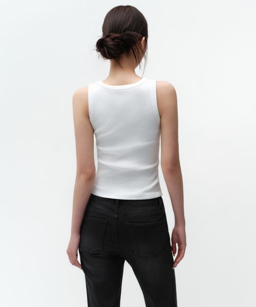 Shop (W) MUSINSA STANDARD 女款基础款背心 [白色] MWCTE0Z02-WH