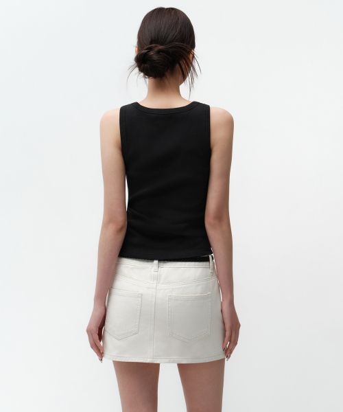 Purchase (Women) MUSINSA STANDARD WOMEN Essential Tank Top [Black] MWCTE0Z02-BK