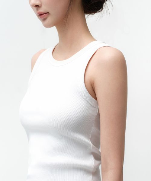 Purchase (W) MUSINSA STANDARD 女款基础款背心 [白色] MWCTE0Z02-WH
