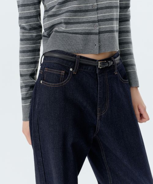 Purchase (W) MUSINSA STANDARD 女款 Essential 寬版牛仔褲 [深靛藍] MWFNP0A03-DI