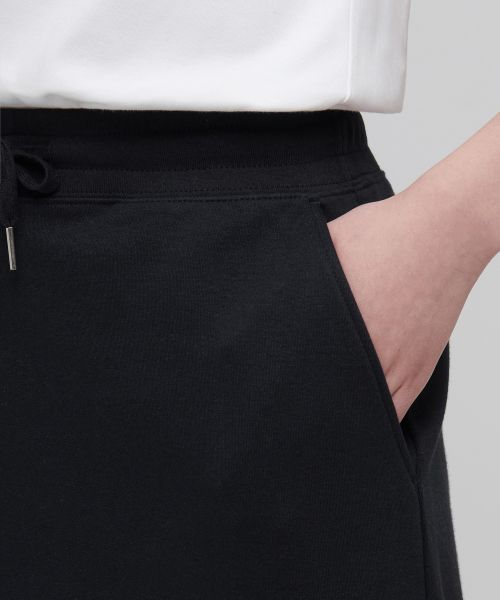Shop (Women) MUSINSA STANDARD WOMEN Flat Terry Sweat Mini Skirt [Black] MWJSE1Z06-BK