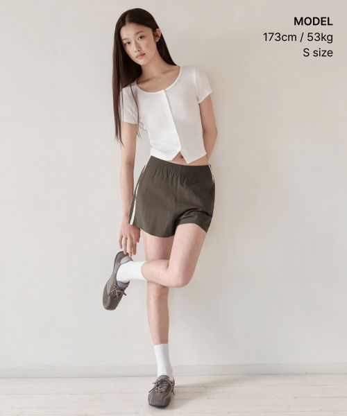 Order (Women) MUSINSA STANDARD WOMEN Lace Trim Short-Sleeve Jersey Cardigan [White] MWFTS5B17-WH