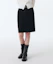 Lookbook (W) Falda Negra Mujer Musinsa Standard Cintura Baja Largo a la Rodilla MWESK2Z08-BK
