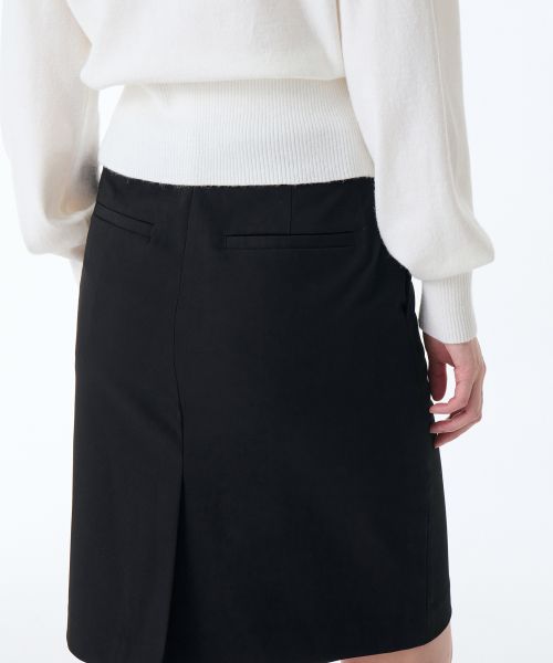 Cheap (W) Falda Negra Mujer Musinsa Standard Cintura Baja Largo a la Rodilla MWESK2Z08-BK