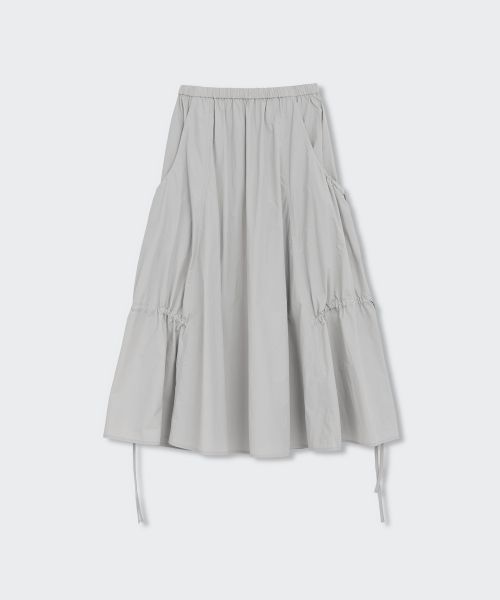 Purchase (W) MUSINSA STANDARD 女裝尼龍褶皺長裙 [灰色] MWFSK5A05-AY