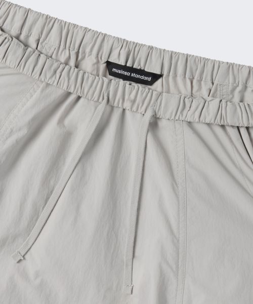 Details for (W) MUSINSA STANDARD 女裝尼龍褶皺長裙 [灰色] MWFSK5A05-AY