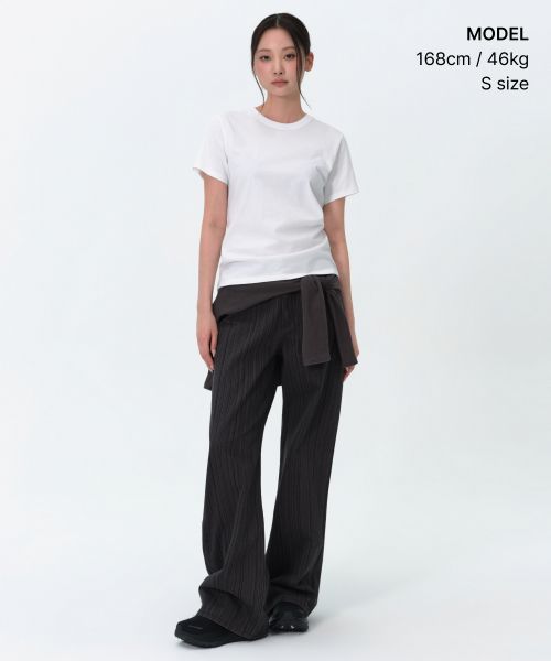 Order (Women) Musinsa Standard Women Plain Crew Neck T-Shirt [White] MWFTS5D01-WH