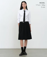 Order (W) Falda Negra Musinsa Standard Mujer Plisada a la Rodilla MWESK0B06-BK