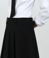 Shop (W) Falda Negra Musinsa Standard Mujer Plisada a la Rodilla MWESK0B06-BK