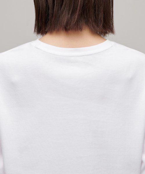 Purchase (W) Camiseta holgada mujer Musinsa Standard, cuello redondo, manga larga [Blanco] MWJTL9Z04-WH