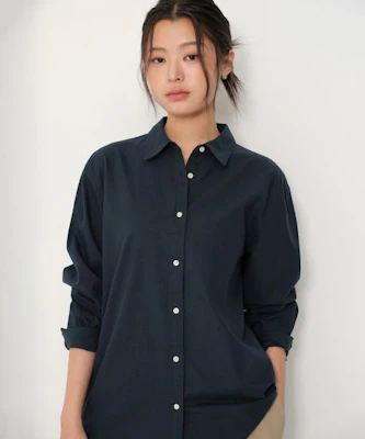 (W) MUSINSA STANDARD レディース リラックスフィット オックスフォードシャツ ネイビー MWESL8D12-NA Buy (W) MUSINSA STANDARD レディース リラックスフィット オックスフォードシャツ ネイビー MWESL8D12-NA