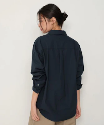 (W) MUSINSA STANDARD レディース リラックスフィット オックスフォードシャツ ネイビー MWESL8D12-NA Lookbook (W) MUSINSA STANDARD レディース リラックスフィット オックスフォードシャツ ネイビー MWESL8D12-NA
