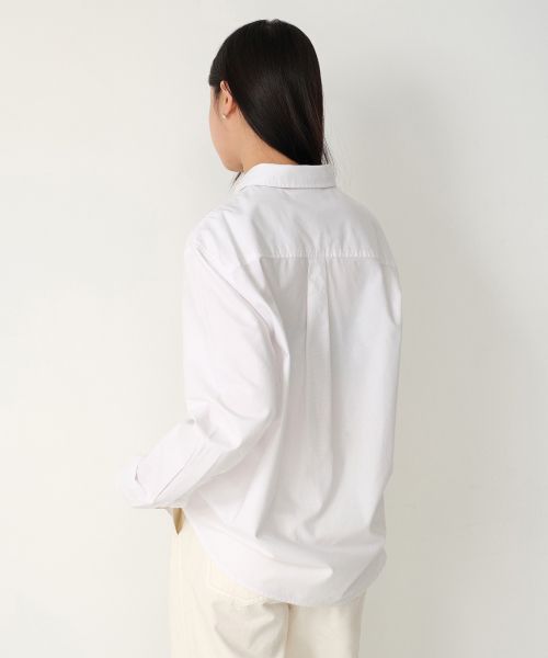 Lookbook (Women) Musinsa Standard Women Relaxed Oxford Shirt [White] MWESL8D12-WH