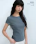 Order (W) MUSINSA STANDARD 女款羅紋顯色修身T恤【孔雀藍】 MWDTS4Z09-PL