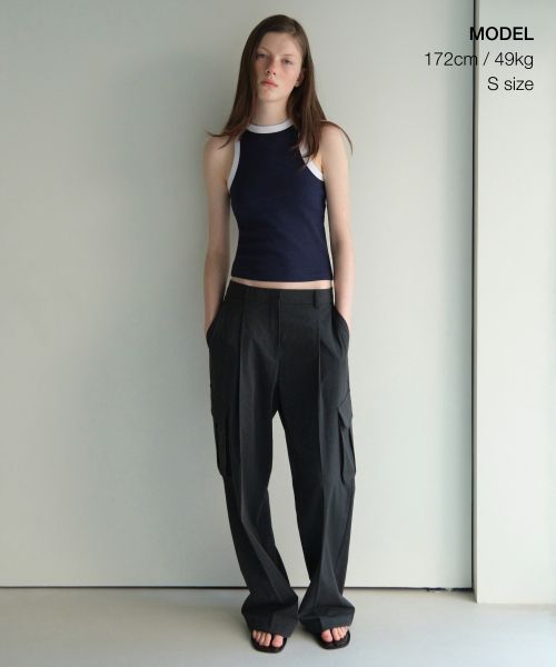 Order (Women) MUSINSA STANDARD WOMEN Ringer Racerback Tank Top [Navy/White] MWDTE3Z01-D6