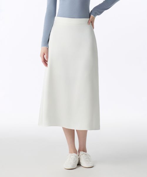 (Women) MUSINSA STANDARD WOMEN Satin Long Skirt [Ivory] MWESK3Z07-IV