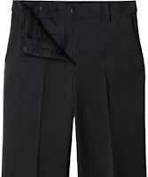 Shop (W) Pantalón mujer Musinsa Standard semi bootcut, cintura elástica oculta, gris carbón MWBPL0Z01-CG