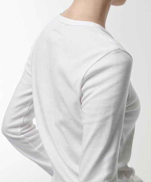 Sizing (Women) Musinsa Standard Women Slim Crew Neck Long Sleeve T-Shirt [White] MWCTL0Z06-WH