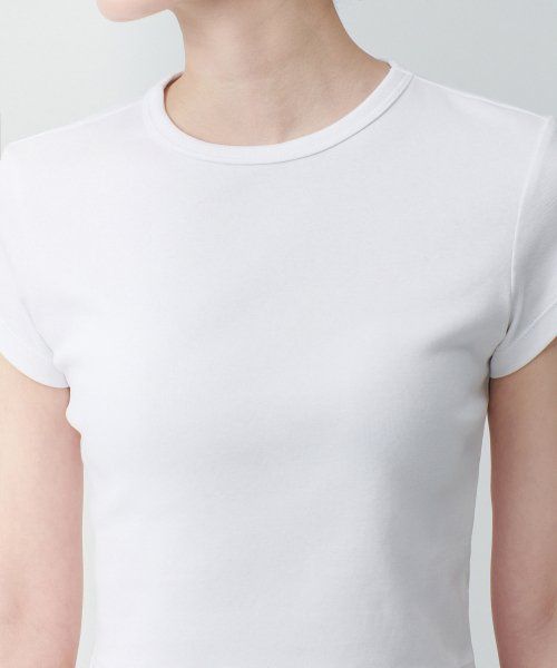 Purchase (Women) Musinsa Standard Women Slim Crop Crew Neck T-Shirt [White] MWCTS5Z03-WH
