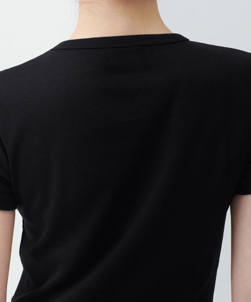 Purchase (Women) Musinsa Standard Women Slim Crop Crew Neck T-Shirt [Black] MWCTS5Z03-BK