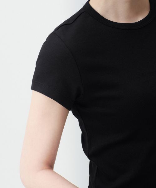Details for (Women) Musinsa Standard Women Slim Crop Crew Neck T-Shirt [Black] MWCTS5Z03-BK