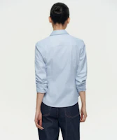 Lookbook (W) ムシンサスタンダード レディース スリムフィットシャツ(スカイブルー) MWCSL3Z06-SB