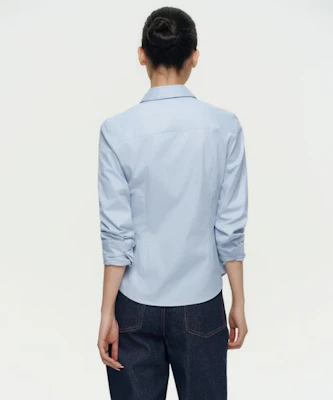 (W) ムシンサスタンダード レディース スリムフィットシャツ(スカイブルー) MWCSL3Z06-SB Lookbook (W) ムシンサスタンダード レディース スリムフィットシャツ(スカイブルー) MWCSL3Z06-SB