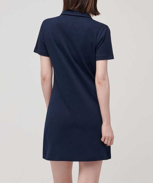 Lookbook (W) MUSINSA STANDARD 女裝開衩領海軍藍POLO洋裝 MWBOE5Z06-NA