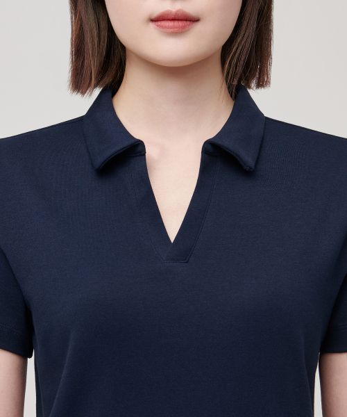 Shop (W) MUSINSA STANDARD 女裝開衩領海軍藍POLO洋裝 MWBOE5Z06-NA