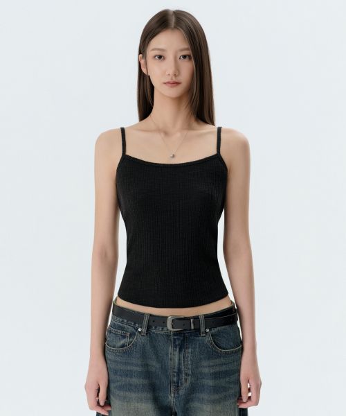Lookbook (W) MUSINSA STANDARD 女士黑色针织开衫套装 MWFTL7A01-BK