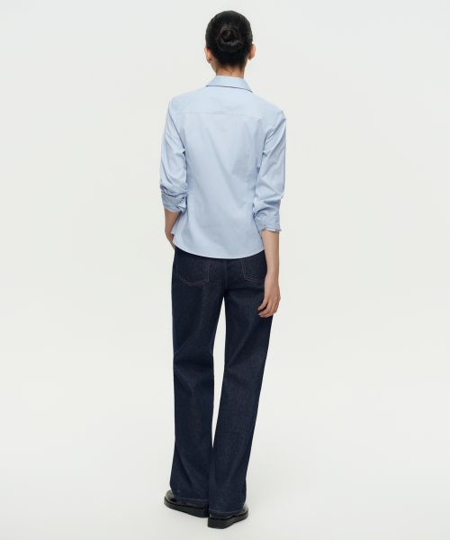 Purchase (W) MUSINSA STANDARD 女款直筒牛仔褲【深靛藍】 MWANP0Z06-DI