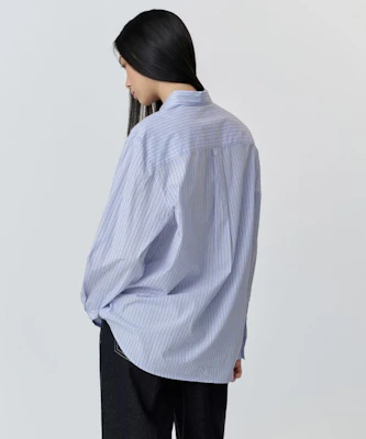 (W) MUSINSA STANDARD 女士条纹宽松版府绸衬衫【天蓝色】 MWFSL4C02-SB Lookbook (W) MUSINSA STANDARD 女士条纹宽松版府绸衬衫【天蓝色】 MWFSL4C02-SB