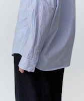 Purchase (W) MUSINSA STANDARD 女士条纹宽松版府绸衬衫【天蓝色】 MWFSL4C02-SB