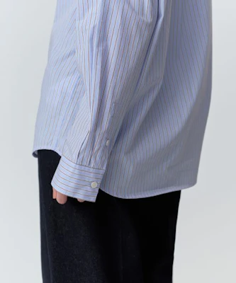 (W) MUSINSA STANDARD 女士条纹宽松版府绸衬衫【天蓝色】 MWFSL4C02-SB Purchase (W) MUSINSA STANDARD 女士条纹宽松版府绸衬衫【天蓝色】 MWFSL4C02-SB