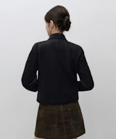 Lookbook (W) ムシンサスタンダード レディース フェイクスエード シングルジャケット ブラック MWFLJ8A04-BK