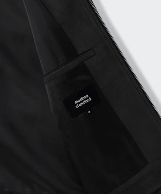 (W) ムシンサスタンダード レディース フェイクスエード シングルジャケット ブラック MWFLJ8A04-BK Sizing (W) ムシンサスタンダード レディース フェイクスエード シングルジャケット ブラック MWFLJ8A04-BK