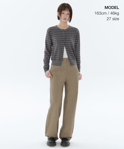 Order (Women) Musinsa Standard Women Wide Chino Pants [Beige] MWJPC4Z05-BE