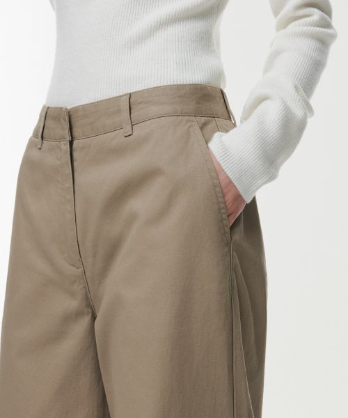 Purchase (Women) Musinsa Standard Women Wide Chino Pants [Beige] MWJPC4Z05-BE