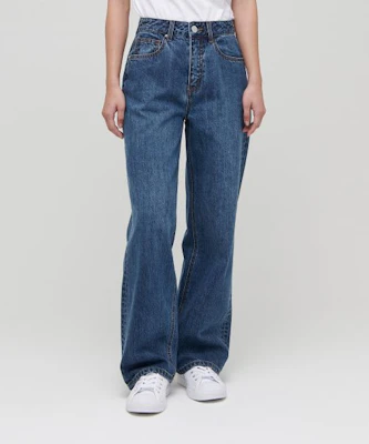 (W) MUSINSA STANDARD 女款阔腿牛仔裤(中靛蓝) MWJNP0Z02-MI Lookbook (W) MUSINSA STANDARD 女款阔腿牛仔裤(中靛蓝) MWJNP0Z02-MI